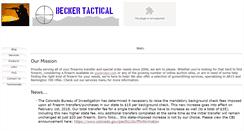 Desktop Screenshot of beckertactical.com