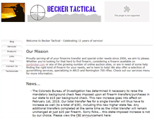Tablet Screenshot of beckertactical.com